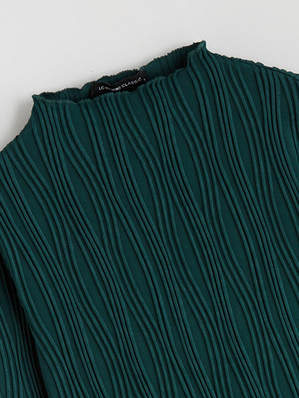 Funnel Neck Textured Women's Body-5