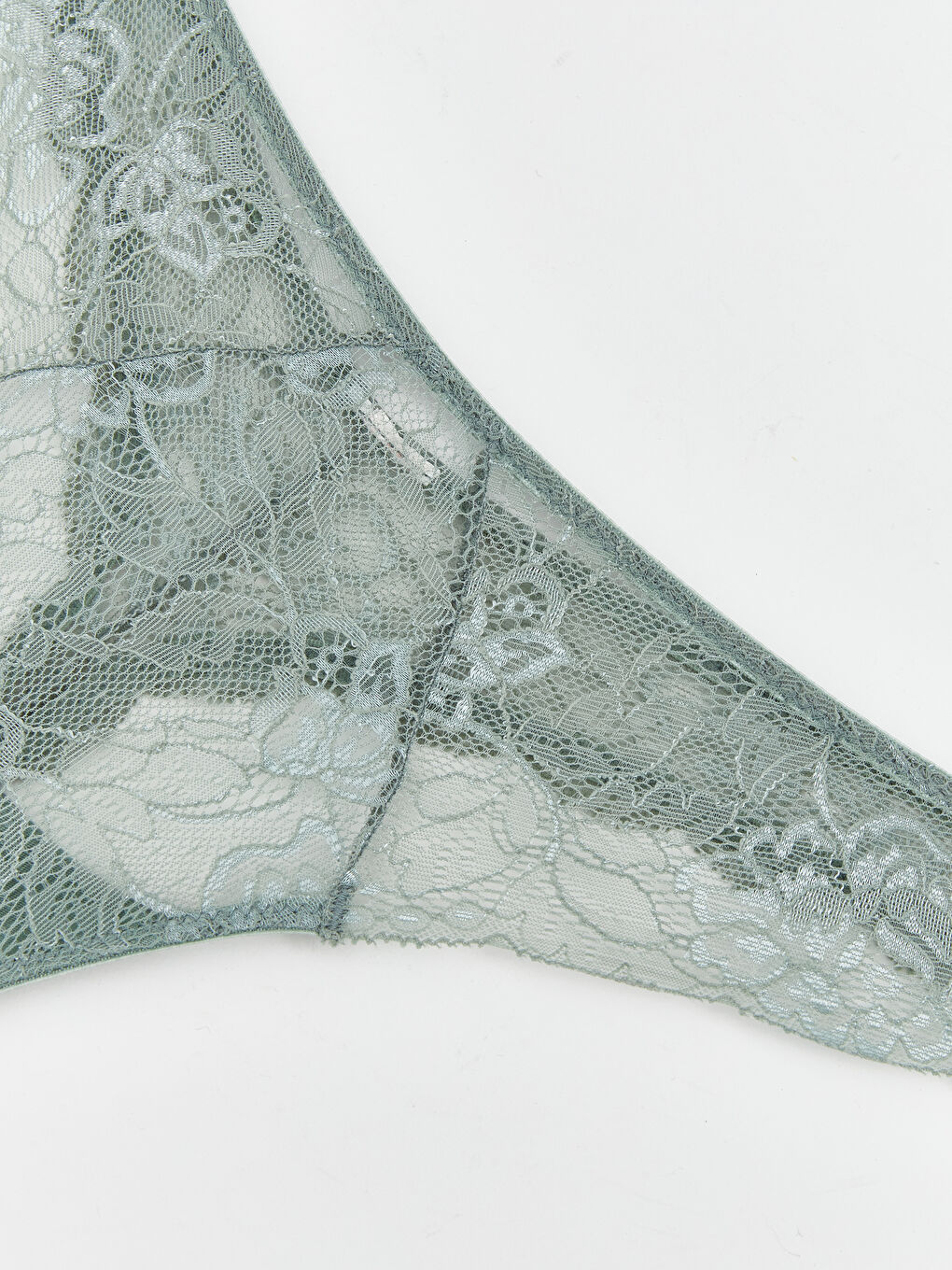 Yeşil Dantelli Tanga Külot-2