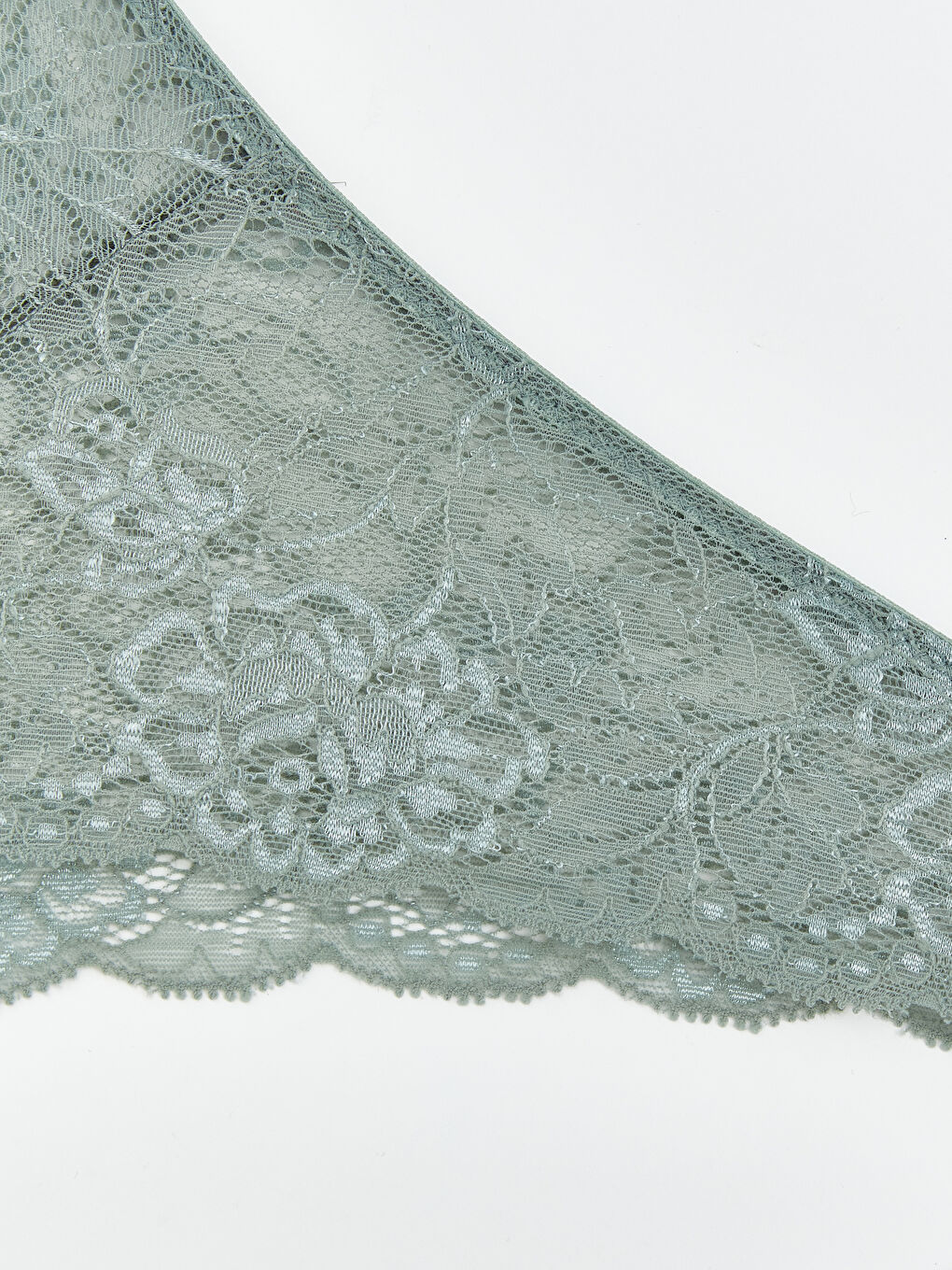Yeşil Dantelli Brazilian Külot-2