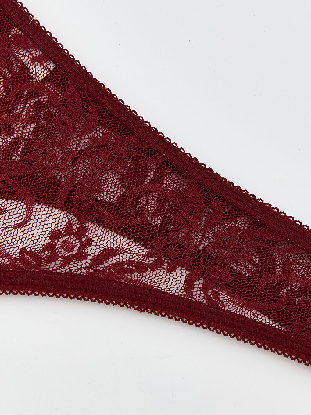 Bordo Dantelli Tanga Külot-2