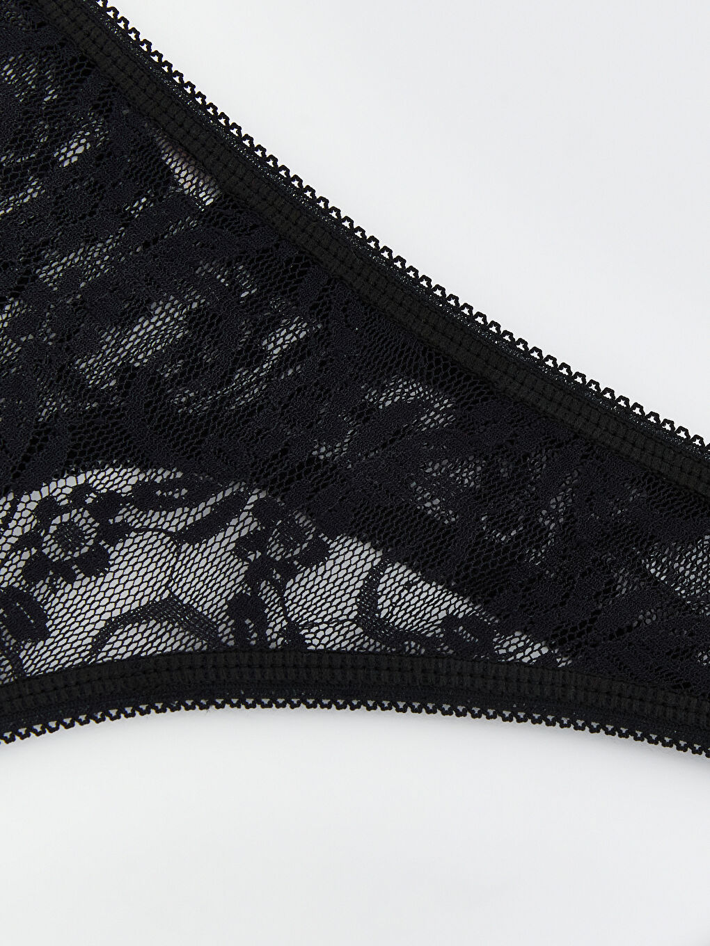 Siyah Dantelli Tanga Külot-2