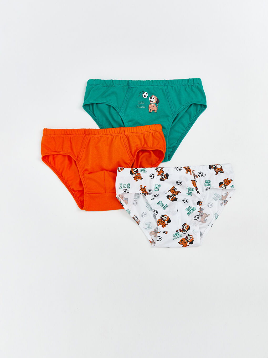 LCW Kids Boys' Printed Knickers with Elastic Waistband 3-Pack -W5K883Z1-LU7