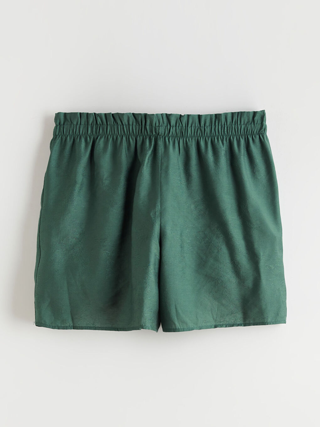 Yeşil Modal Karışımlı Kadın Şortlu Pijama Takımı-6