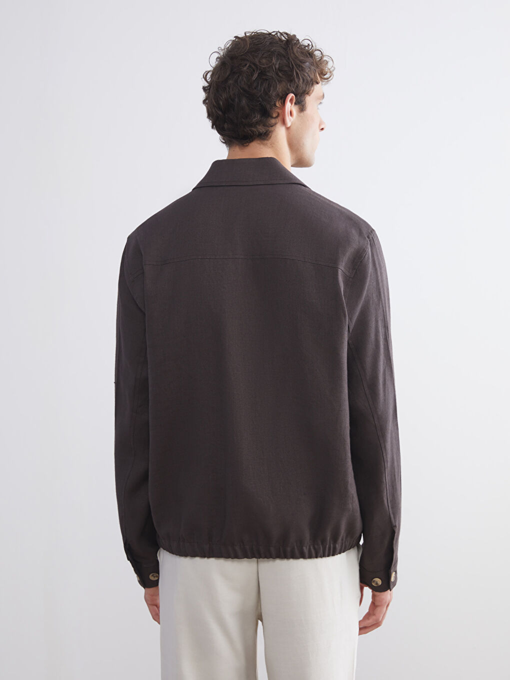 Standard Fit Collared Neck Men's Coat-7