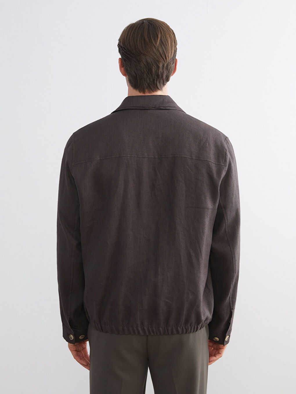 Standard Fit Collared Neck Men's Coat-8