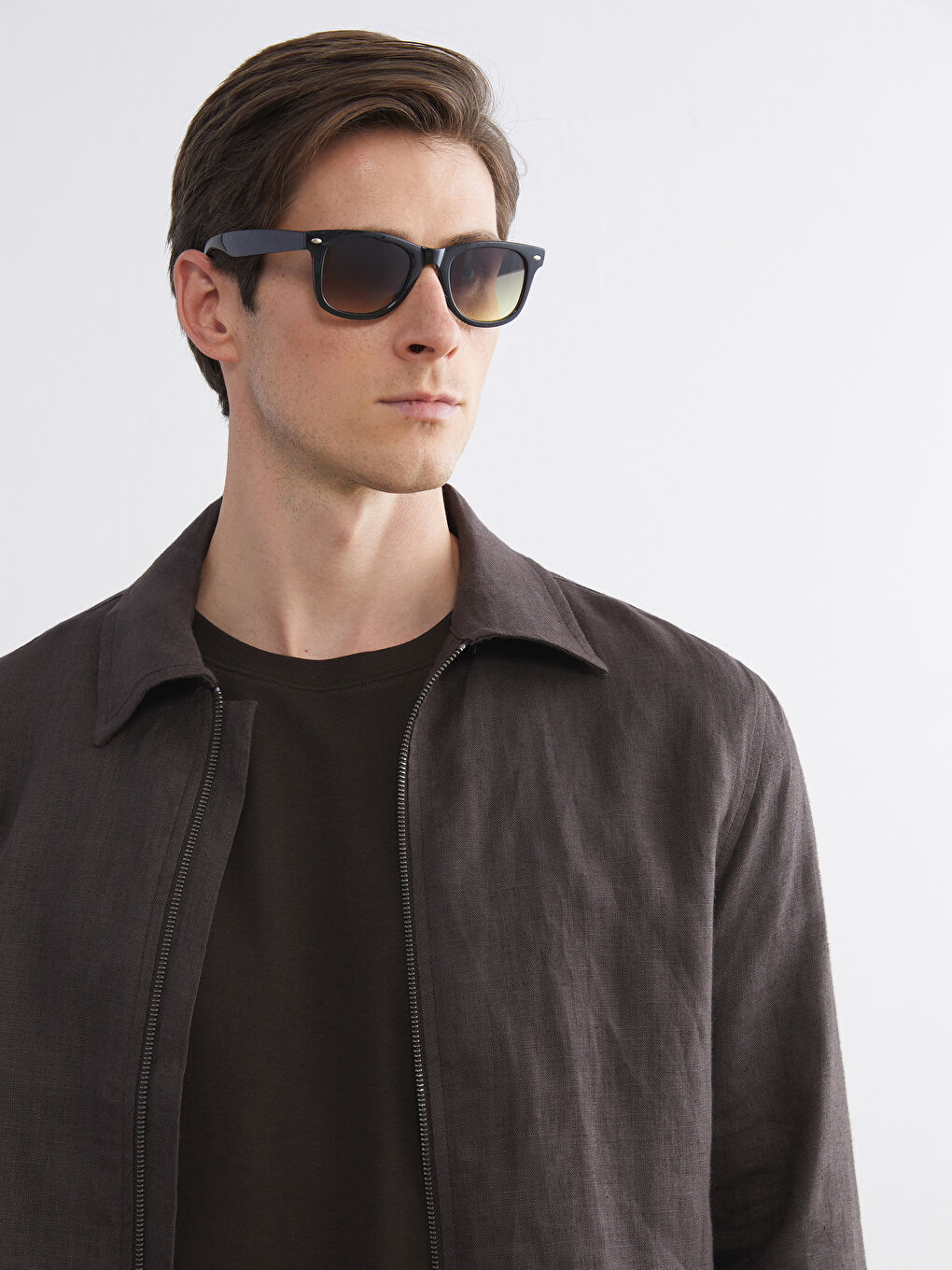 Standard Fit Collared Neck Men's Coat-4