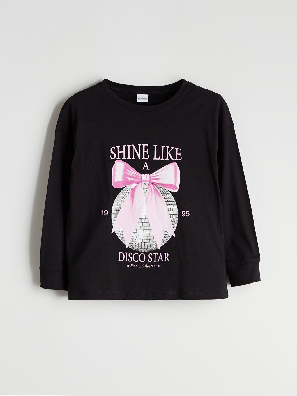 Crew Neck Printed Girls' T-Shirt