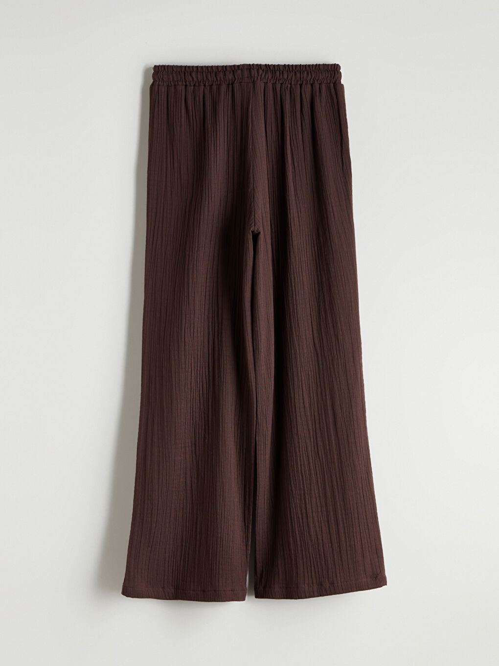 Elastični Struk Teksturirani Muslin Ženski Pantalone-5