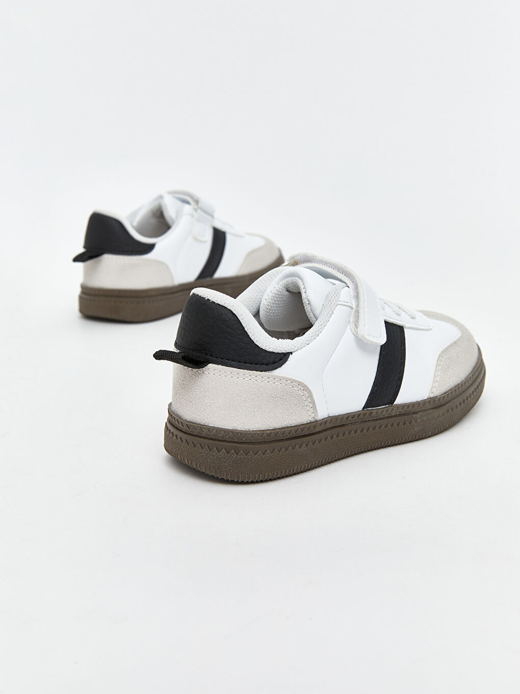 Beyaz Bağcık ve Cırt Cırtlı Erkek Bebek Spor Ayakkabı-4