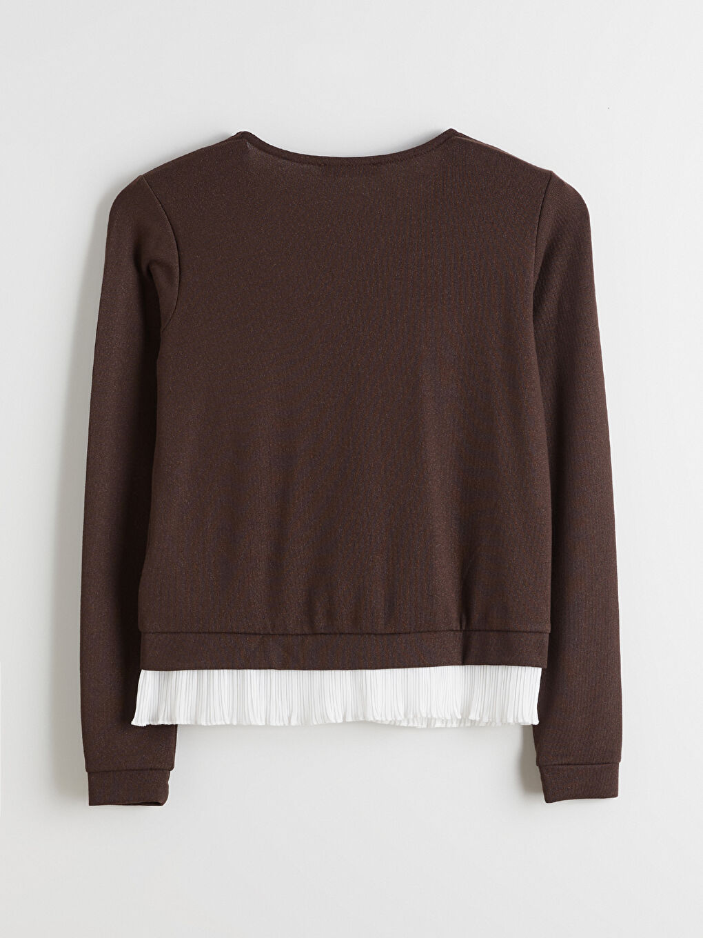 Kahverengi V Yaka Kadın Hırka-5