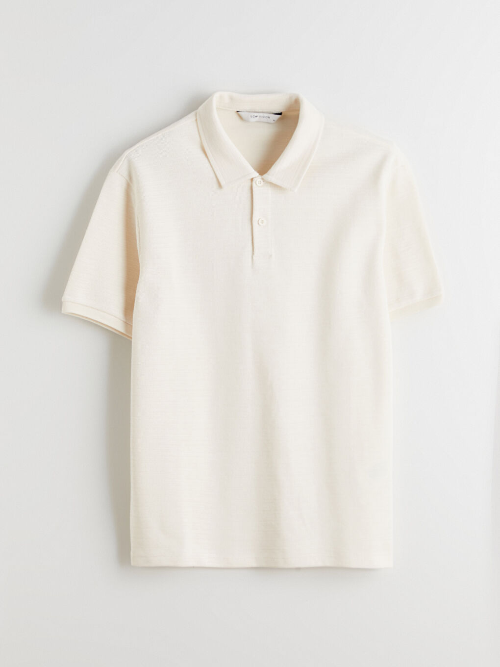 Gri Polo Yaka Kısa Kollu Basic Erkek Tişört-9