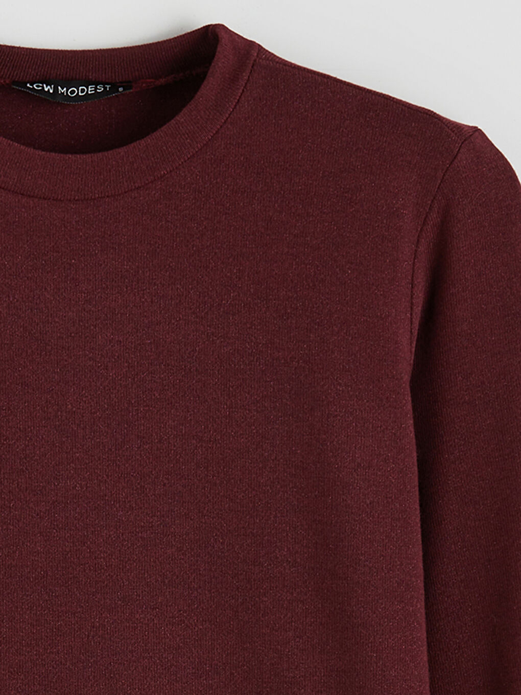 Mürdüm Bisiklet Yaka Kadın Sweatshirt Tunik-5