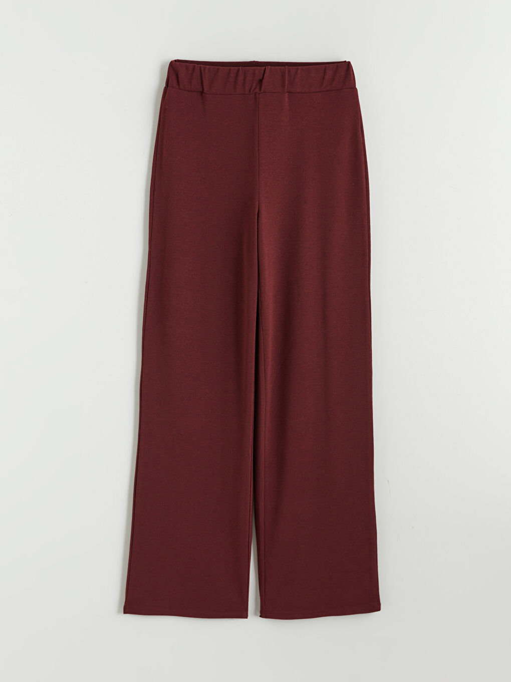 Mürdüm Beli Lastikli Kadın Pantolon-4