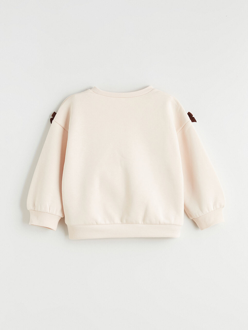 Pembe Ayı Teddy Baskılı Kız Çocuk Sweatshirt-1