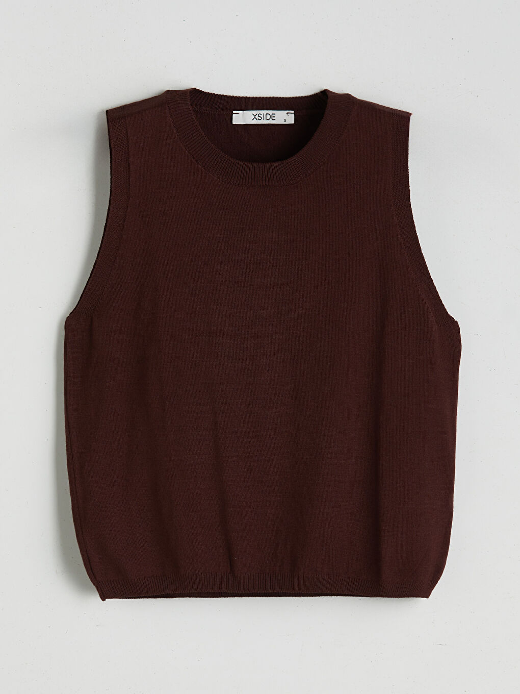 Kahverengi Bisiklet Yaka Oversize Kadın Triko Süveter-4