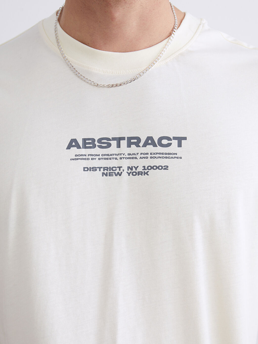 Crew Neck Printed Jersey Men's T-Shirt-2