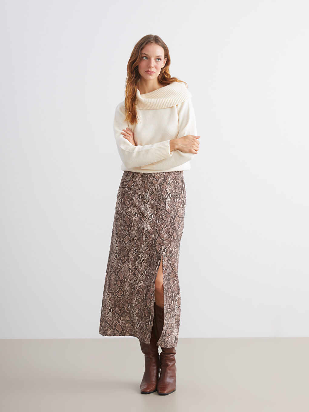 LCW Vision Woman BLACK Skirt -W5KA33Z8-LQJ
