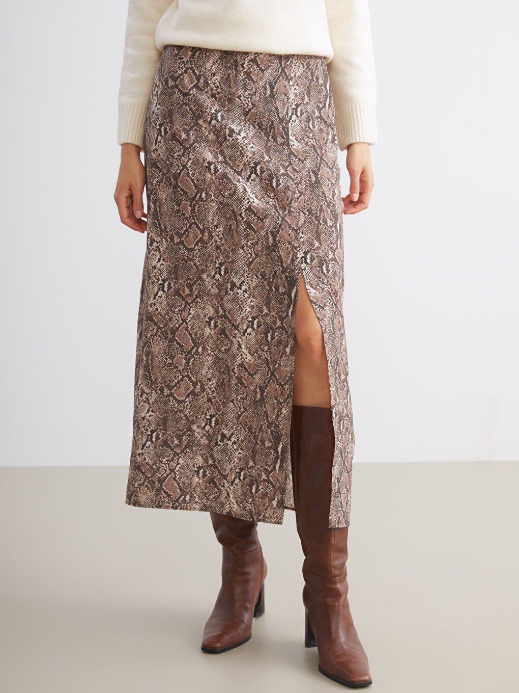 LCW Vision Woman BLACK Skirt -W5KA33Z8-LQJ