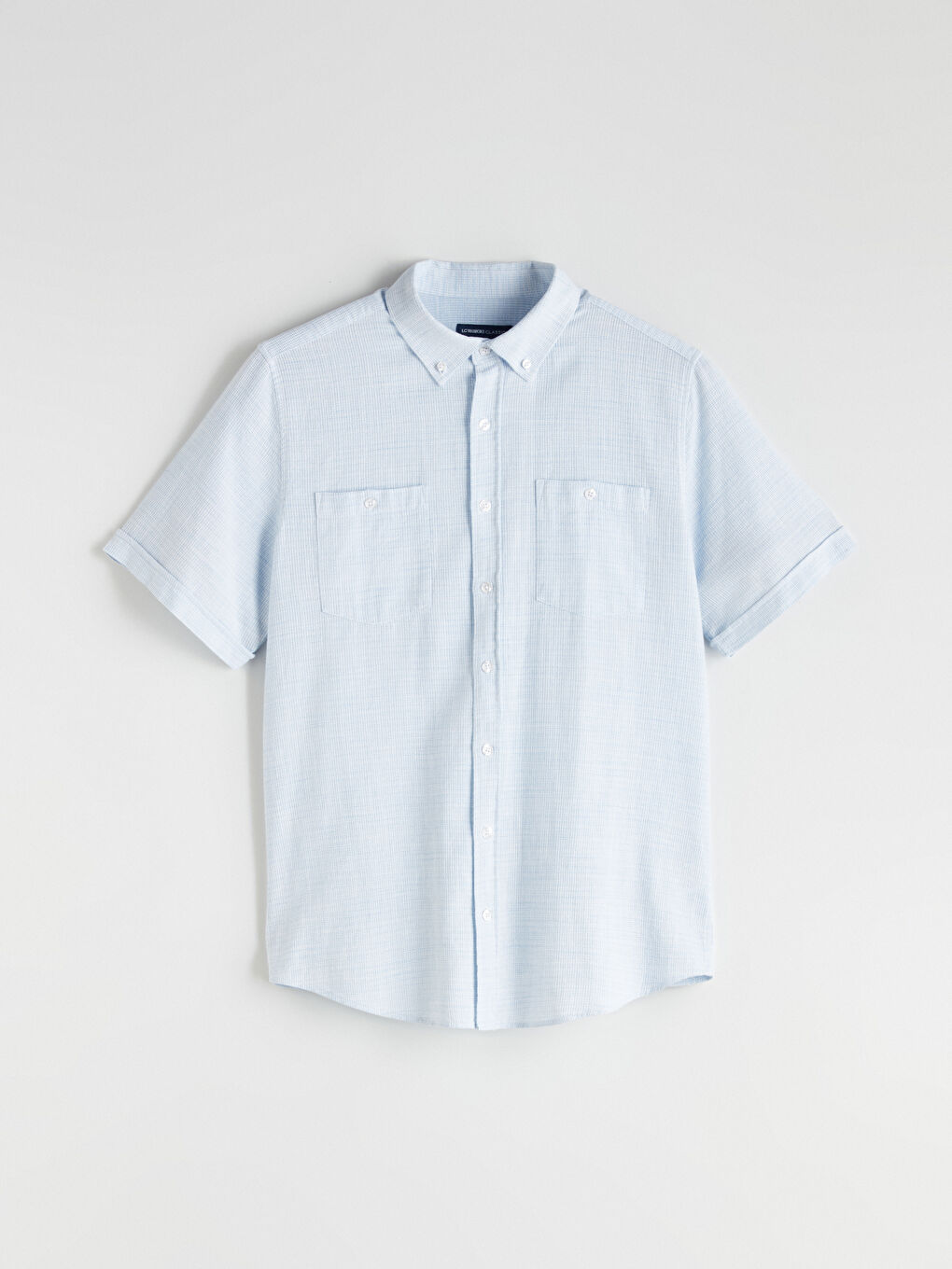 Mavi Regular Fit Kısa Kollu Armürlü Erkek Dokulu Gömlek-6