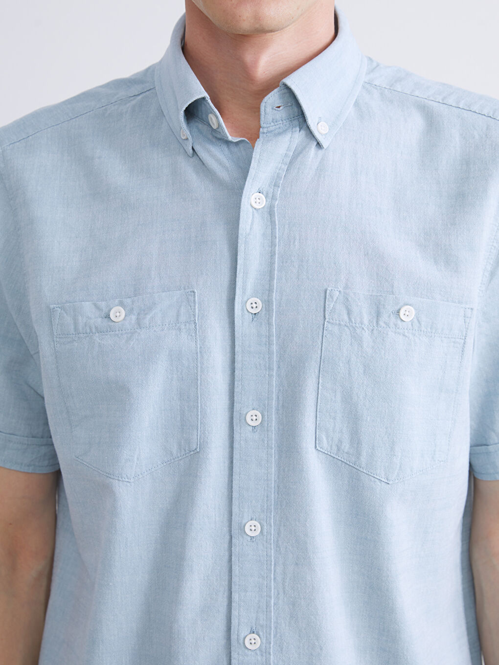 Mavi Regular Fit Kısa Kollu Poplin Erkek Gömlek-3