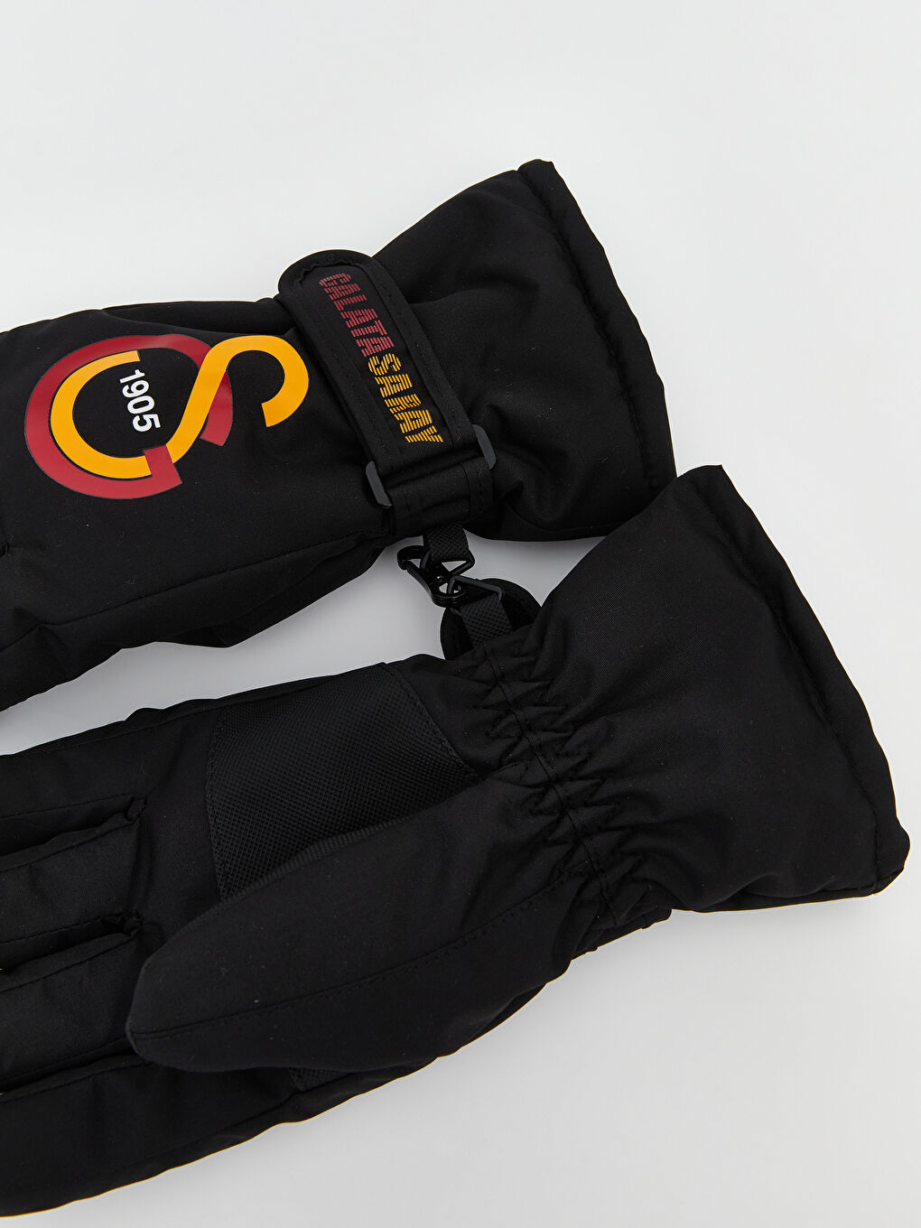 Siyah Galatasaray Baskılı Erkek Çocuk Kar Eldiveni-1