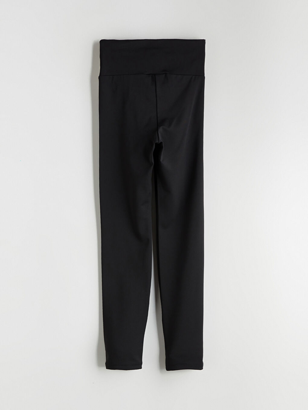 Siyah Yüksek Bel Toparlayıcı Kadın Spor Tayt-5