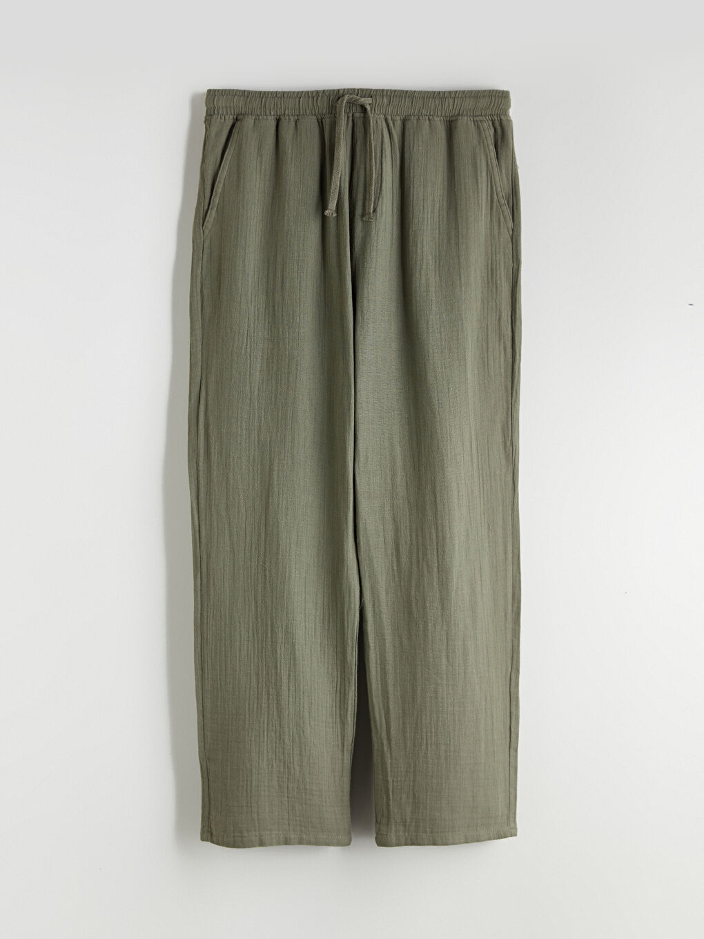 Haki Rahat Kalıp Erkek Pantolon-4