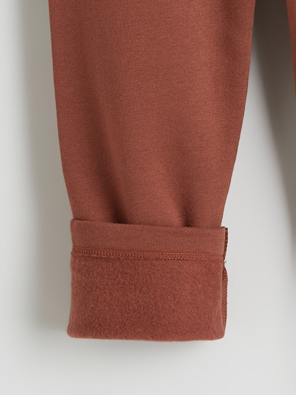 Bej Bisiklet Yaka Kız Çocuk Sweatshirt ve Tayt-7