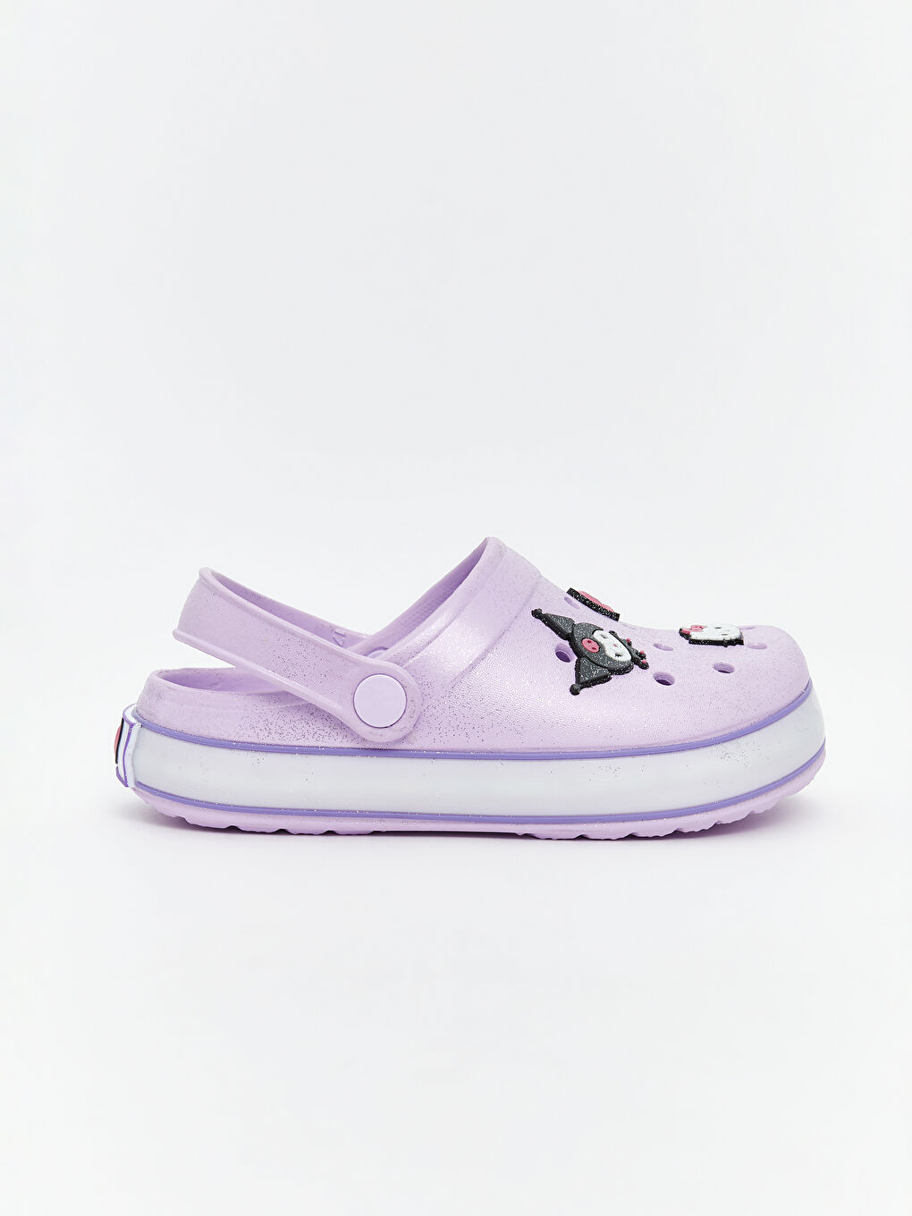 Lila Kuromi Baskılı Kız Bebek Plaj Sandaleti-2