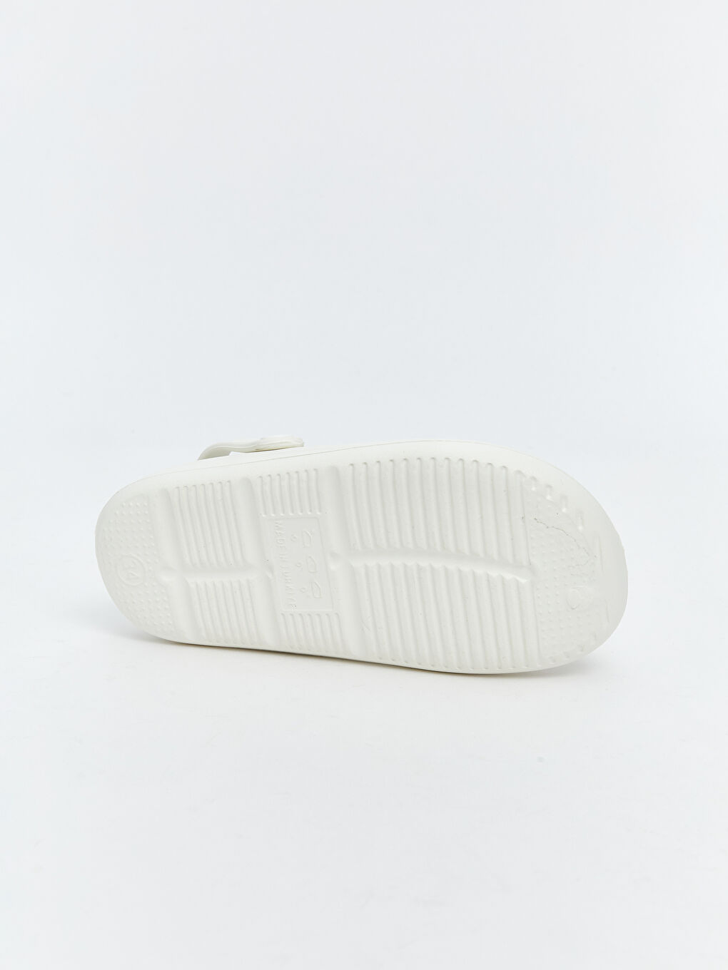 Beyaz Baskılı Kız Çocuk Plaj Sandaleti-3