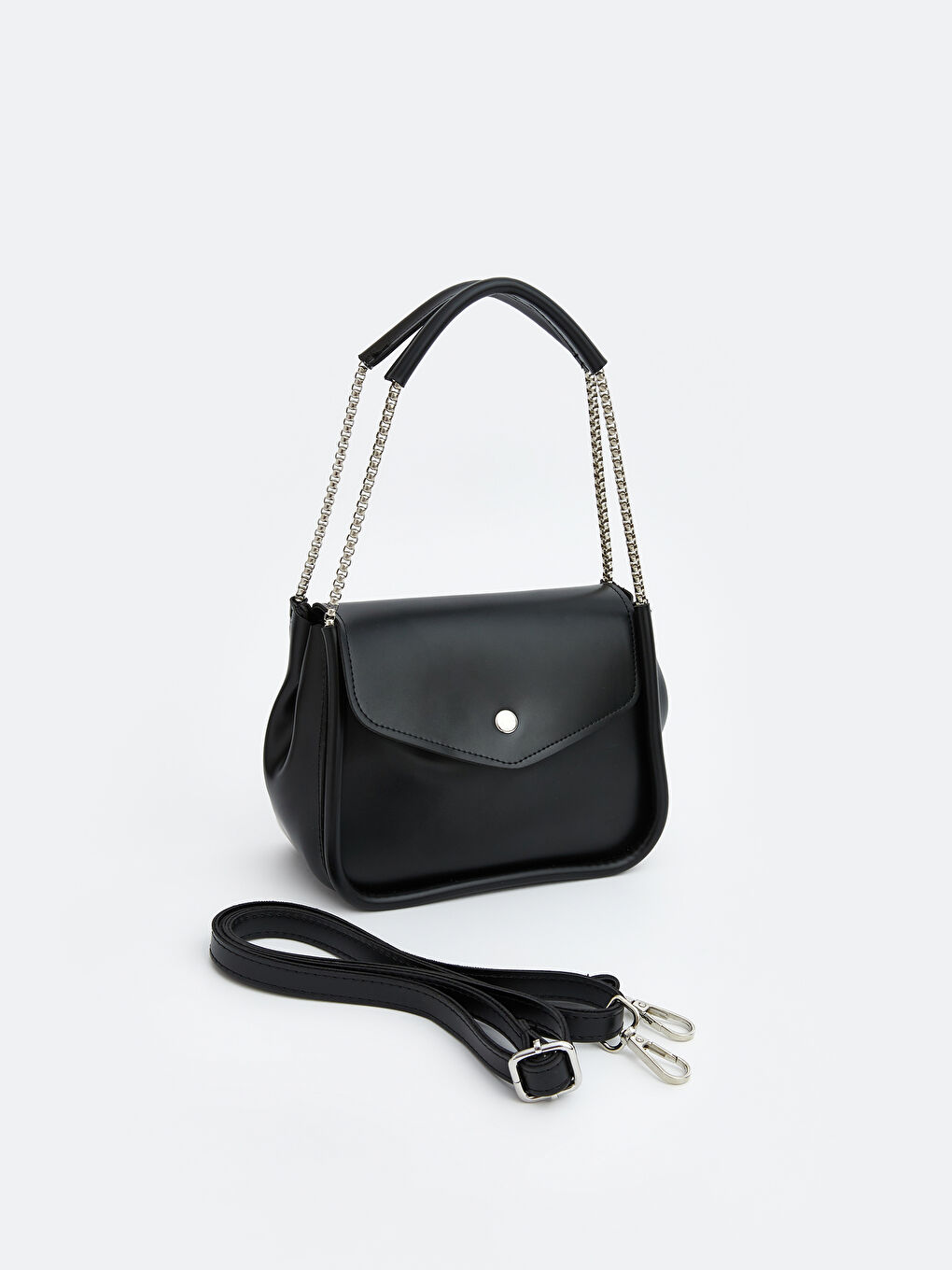 Leather-Look Women's Shoulder Bag-1
