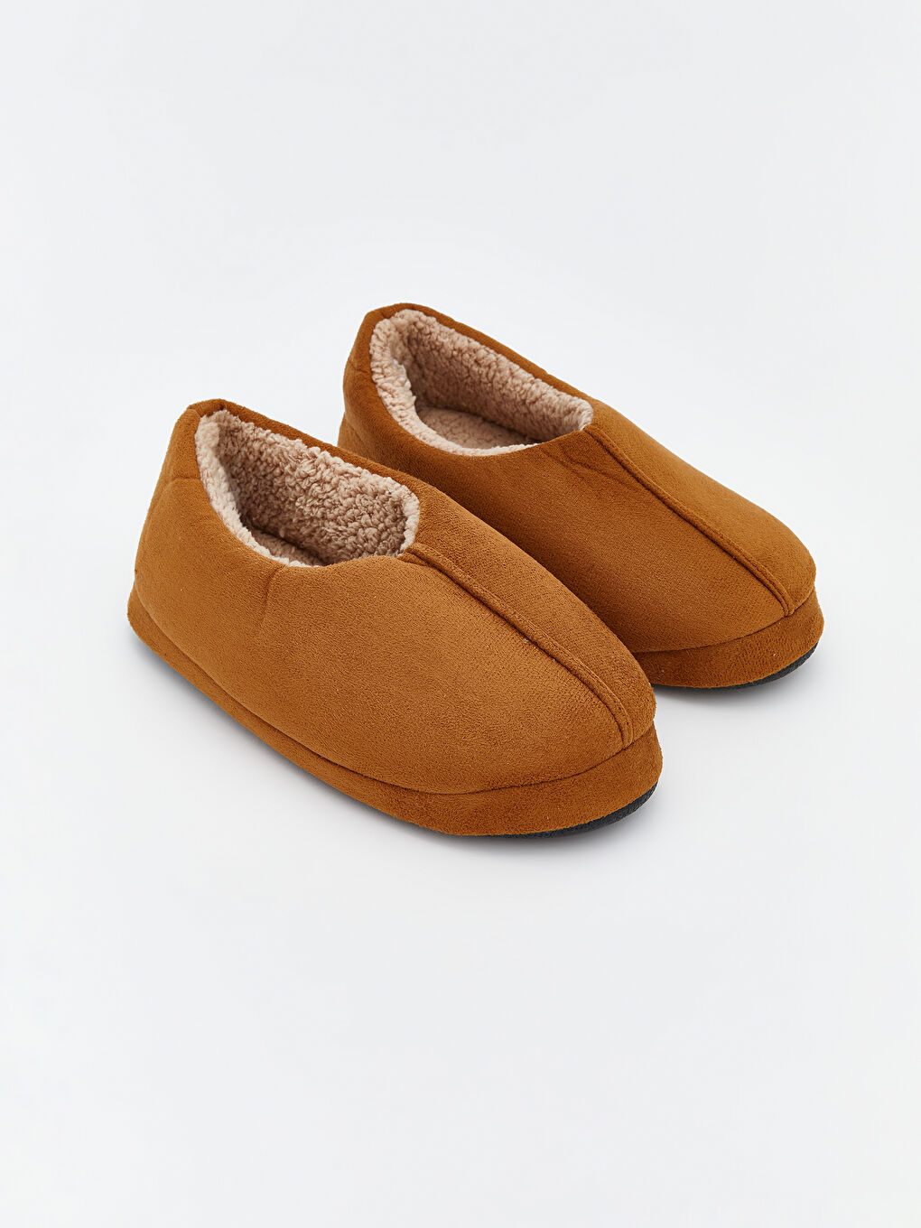 Kahverengi Süet Görünümlü Erkek Çocuk Ev Ayakkabısı