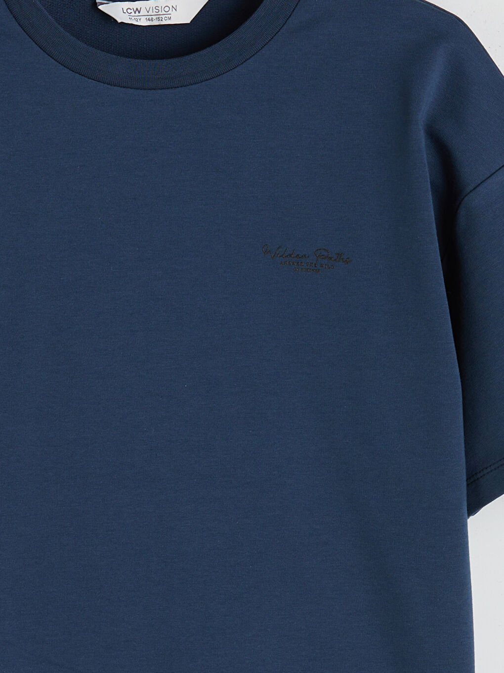 İndigo Bisiklet Yaka Erkek Çocuk Tişört-2