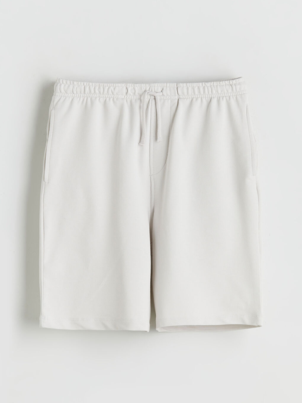 Bej Beli Lastikli Erkek Çocuk Şort