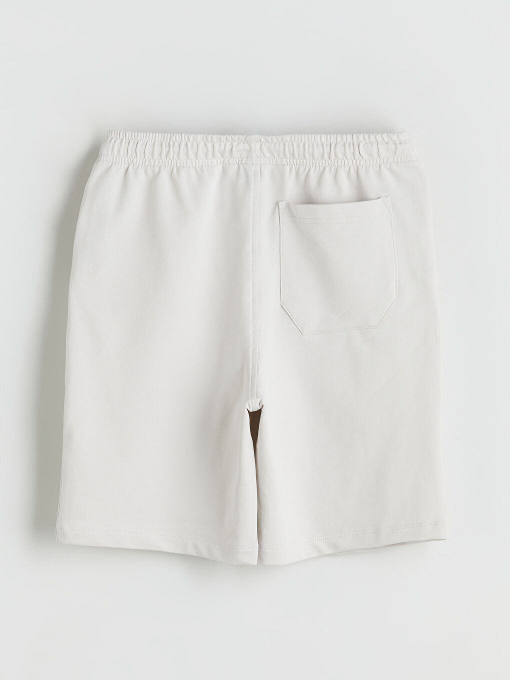 Bej Beli Lastikli Erkek Çocuk Şort-1