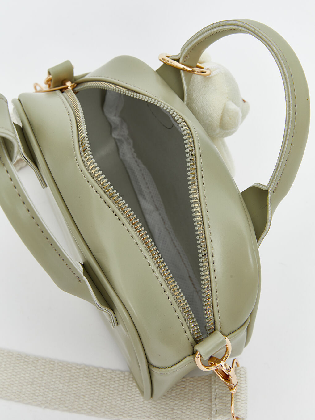 Yeşil Deri Görünümlü Kız Çocuk Omuz Çantası-2