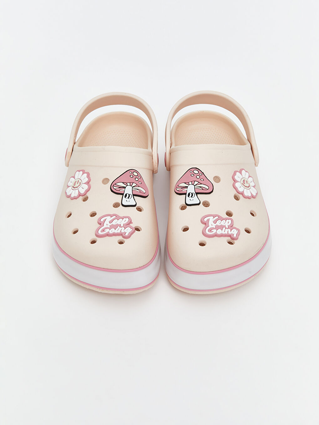 Pembe Baskılı Kız Çocuk Plaj Sandaleti-2