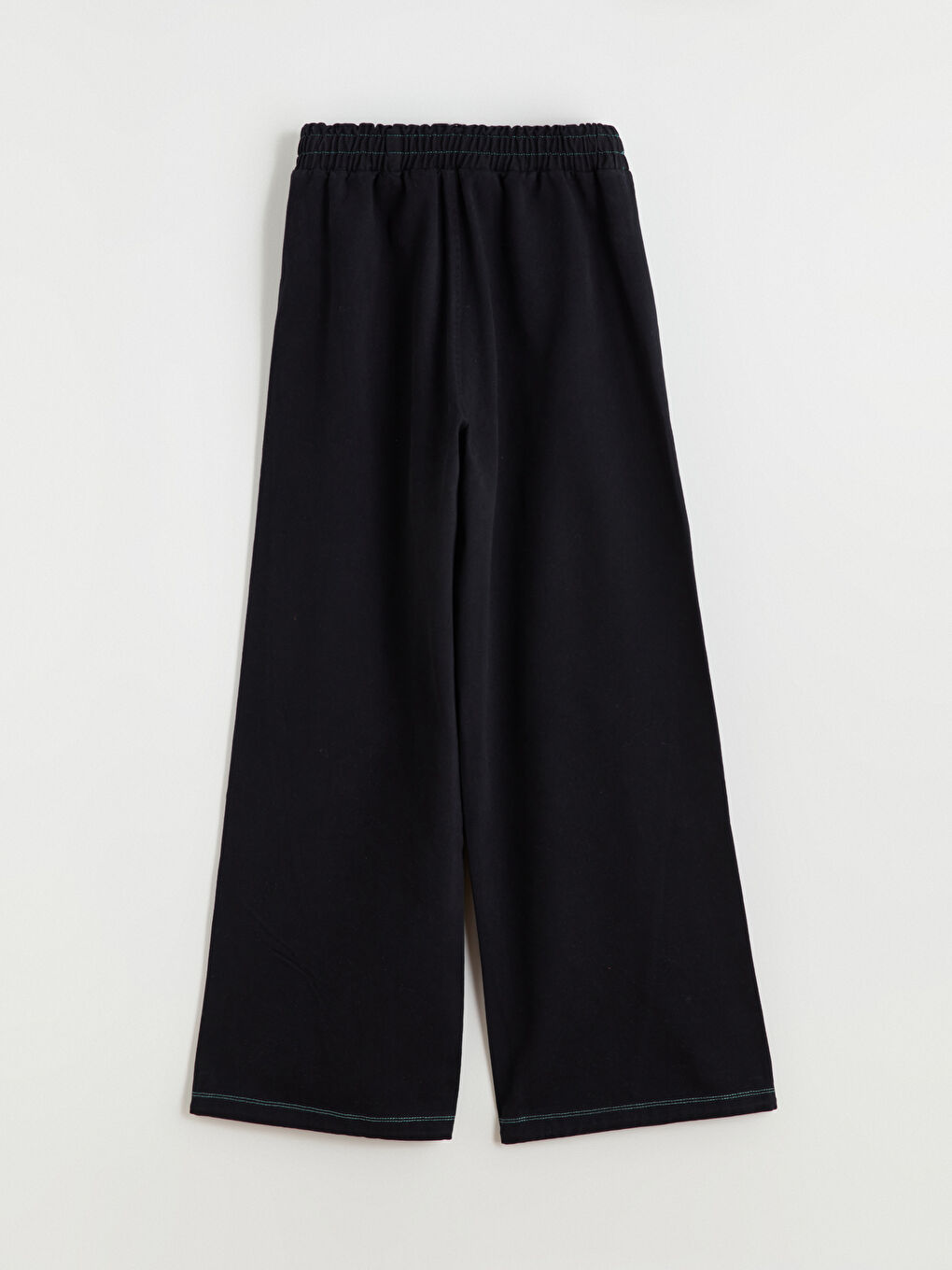 Yeşil Beli Lastikli Renk Bloklu Kadın Eşofman Altı-5