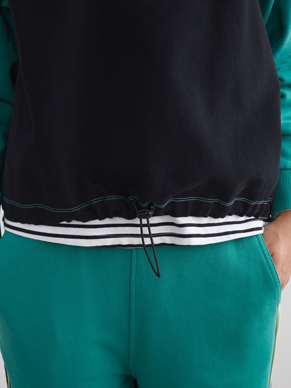 Color Block Oversize Women's Sweatshirt-2