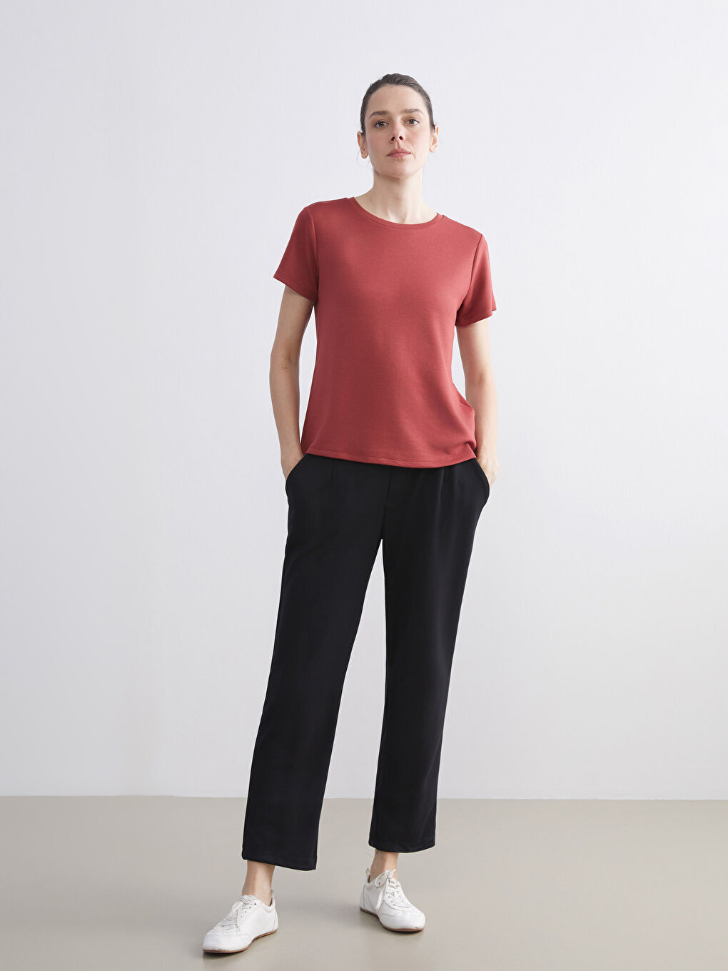 Crew Neck Women's T-Shirt-1