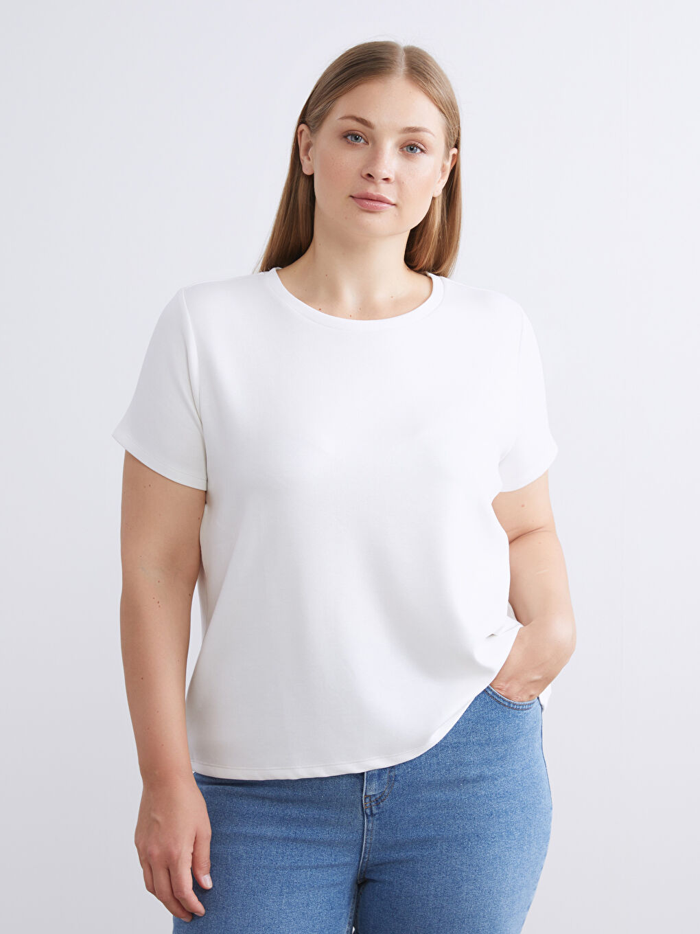 T-shirt à col rond pour Femmes-1
