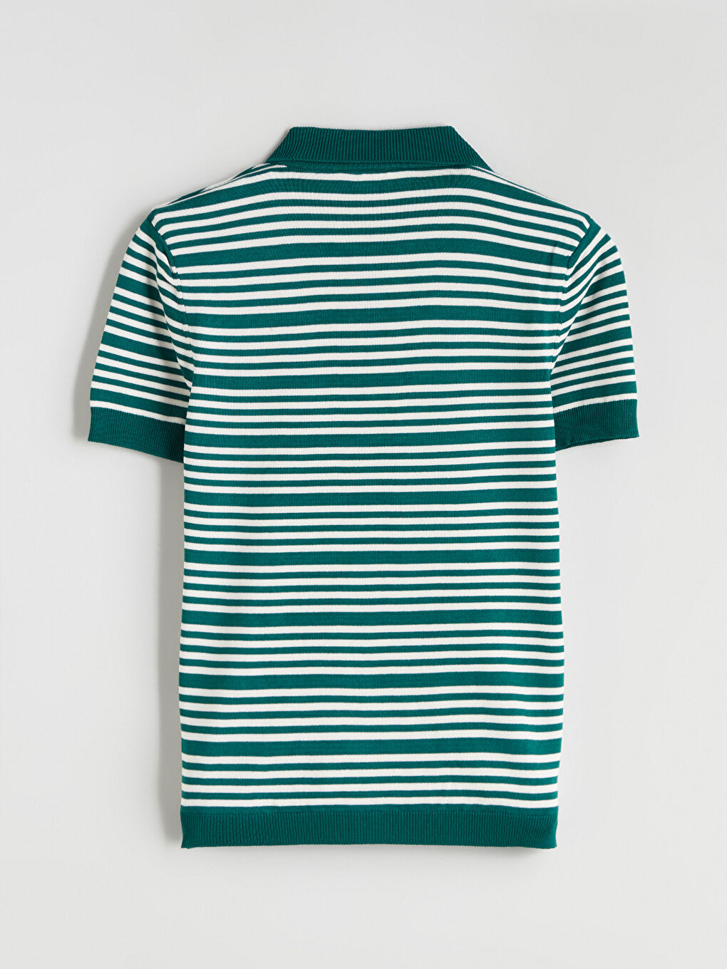 Polo Neck Striped Women's Knitwear Sweater-5