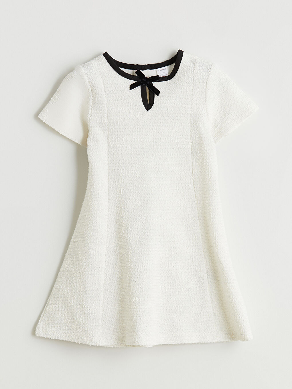 Crew Neck Girls' Dress-2