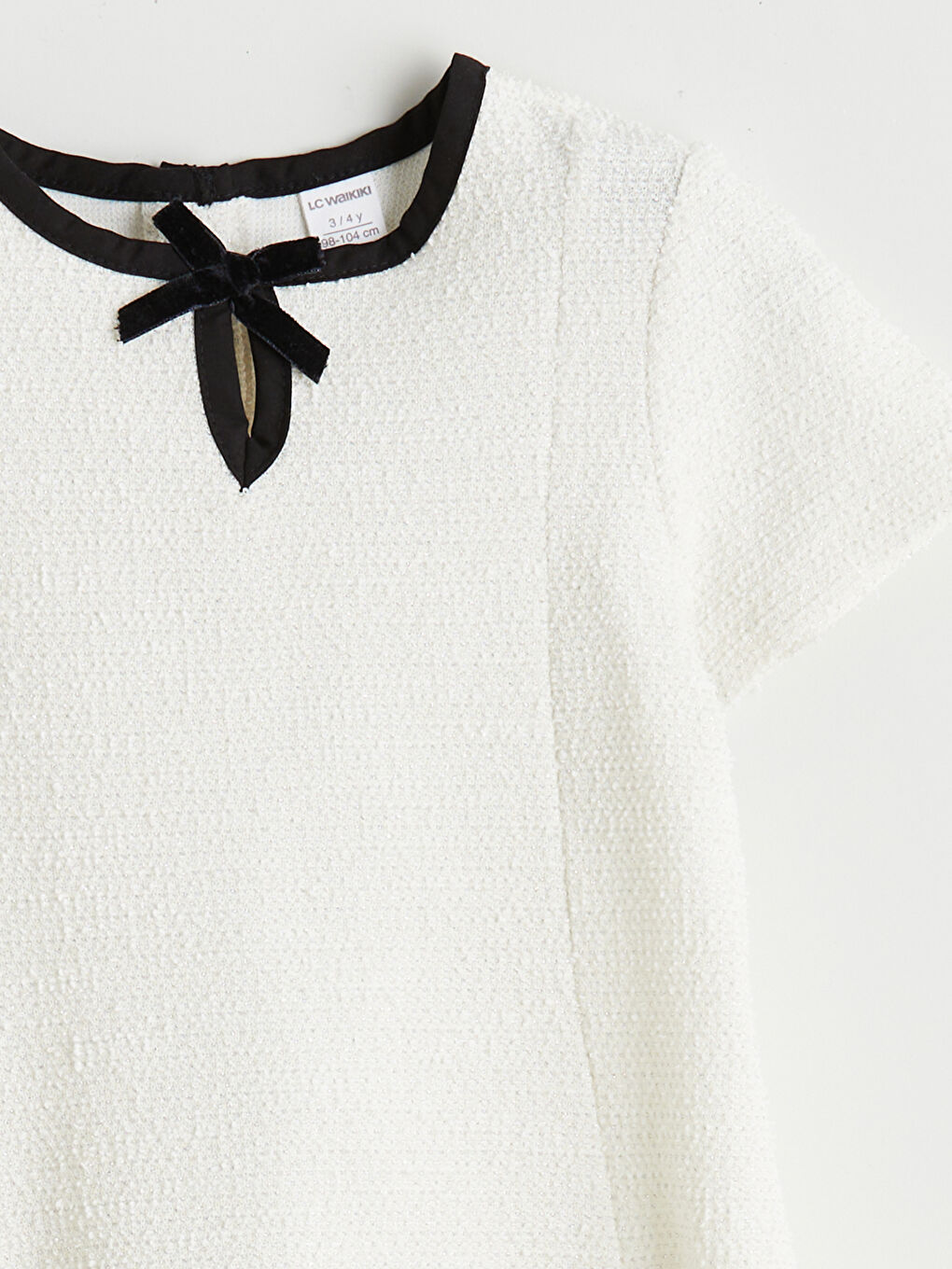 Crew Neck Girls' Dress-3