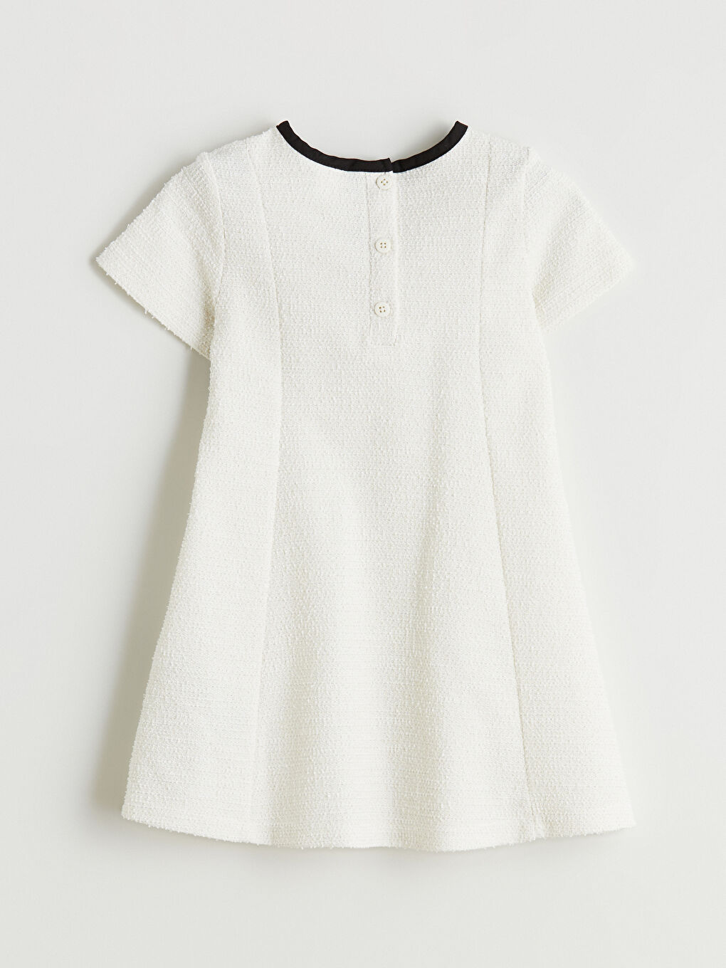 Crew Neck Girls' Dress-4