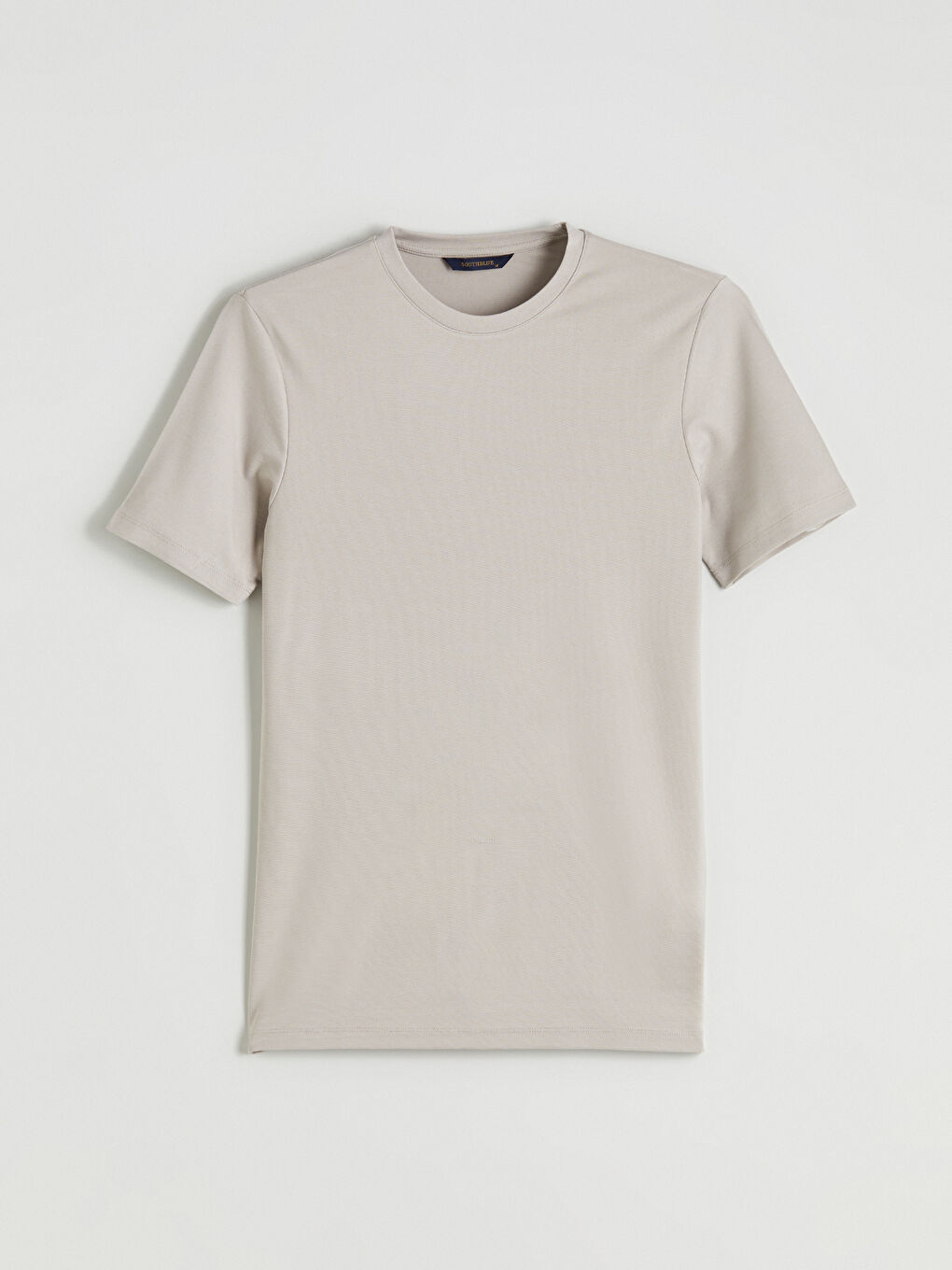 Gri Bisiklet Yaka Erkek Tişört-4