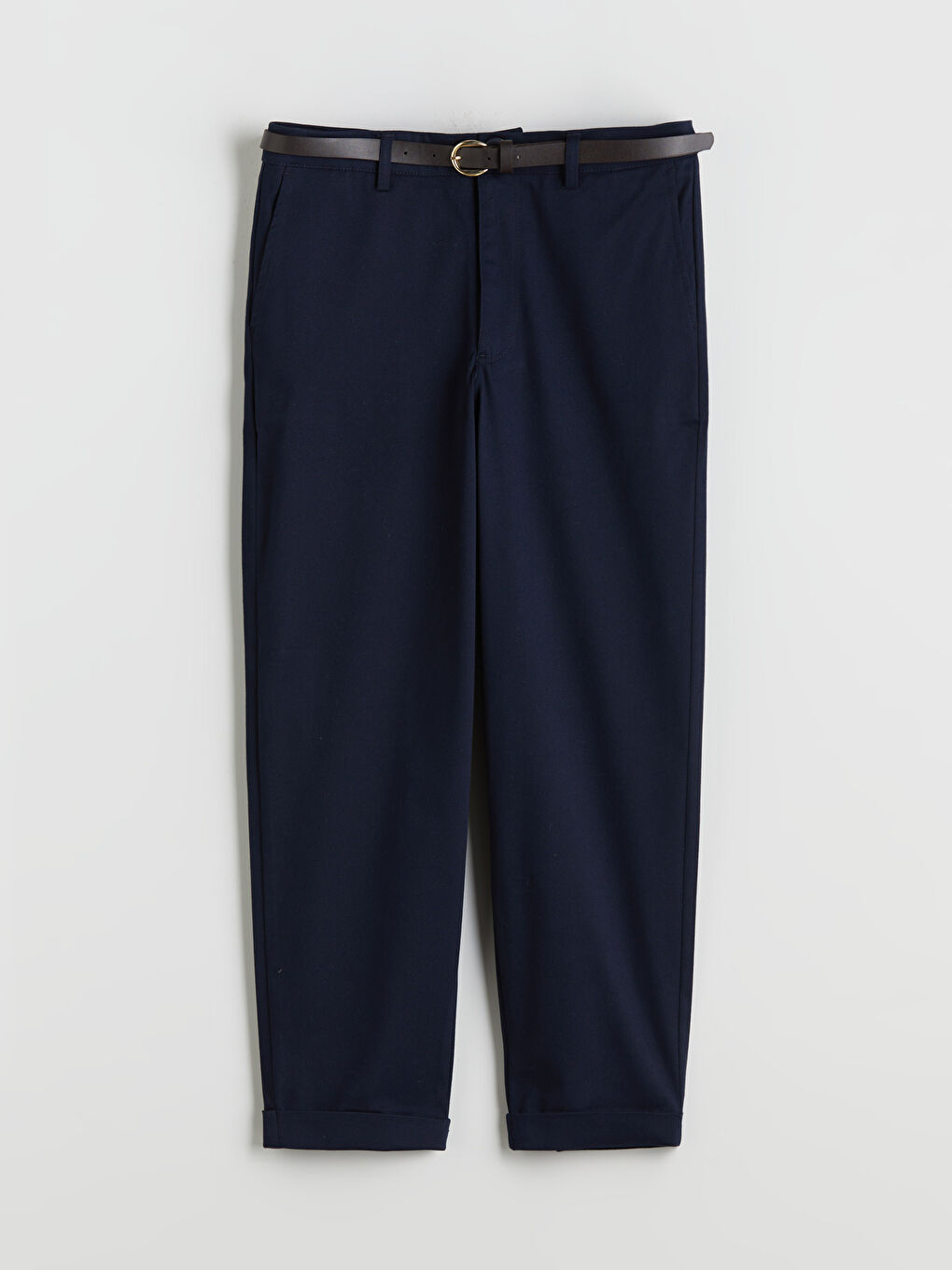 LCW Vision Belted High Waisted Carrot Fit Women's Trousers -W5KC60Z8-ZKF