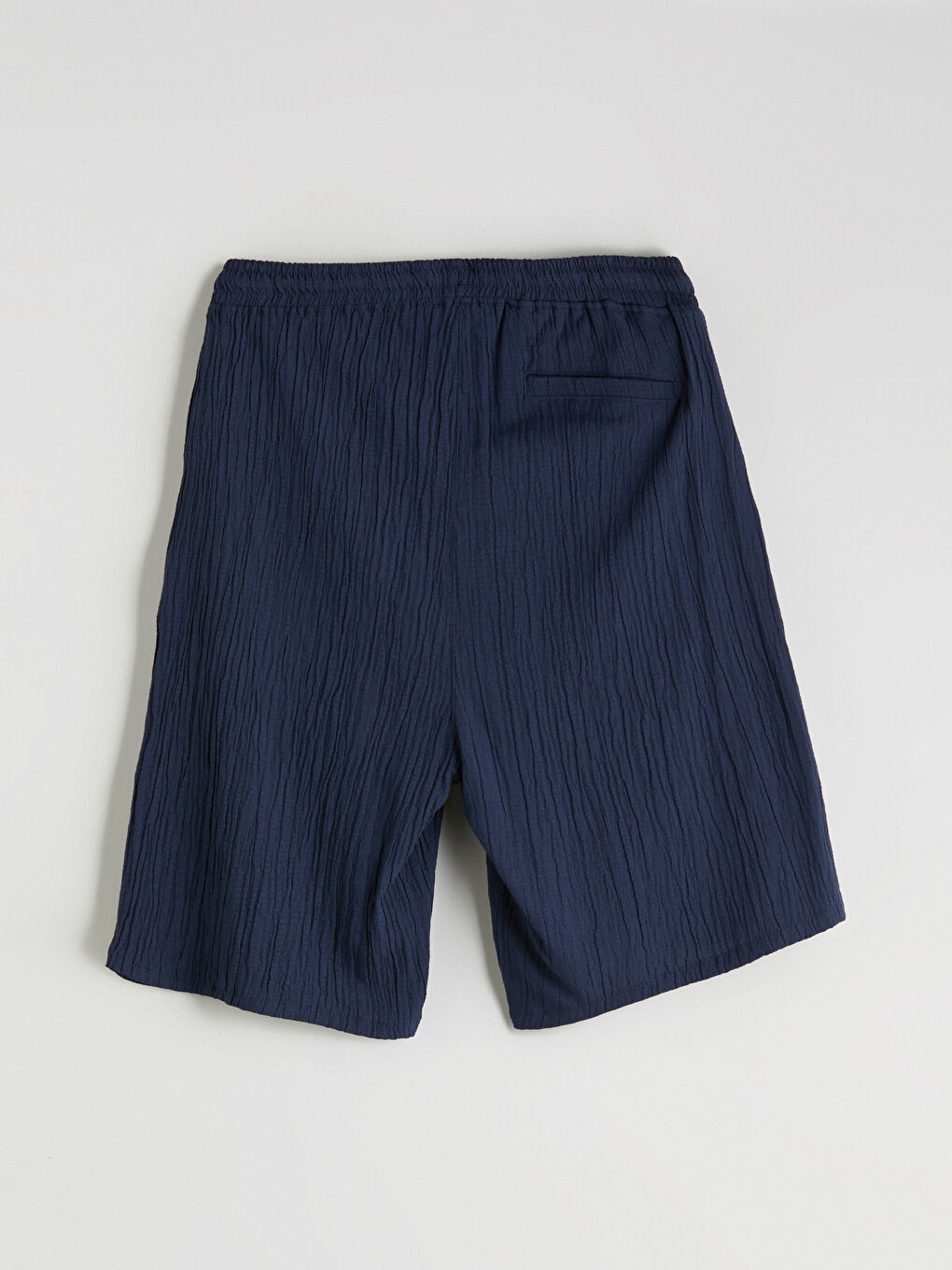 Lacivert Rahat Kalıp Erkek Şort-5