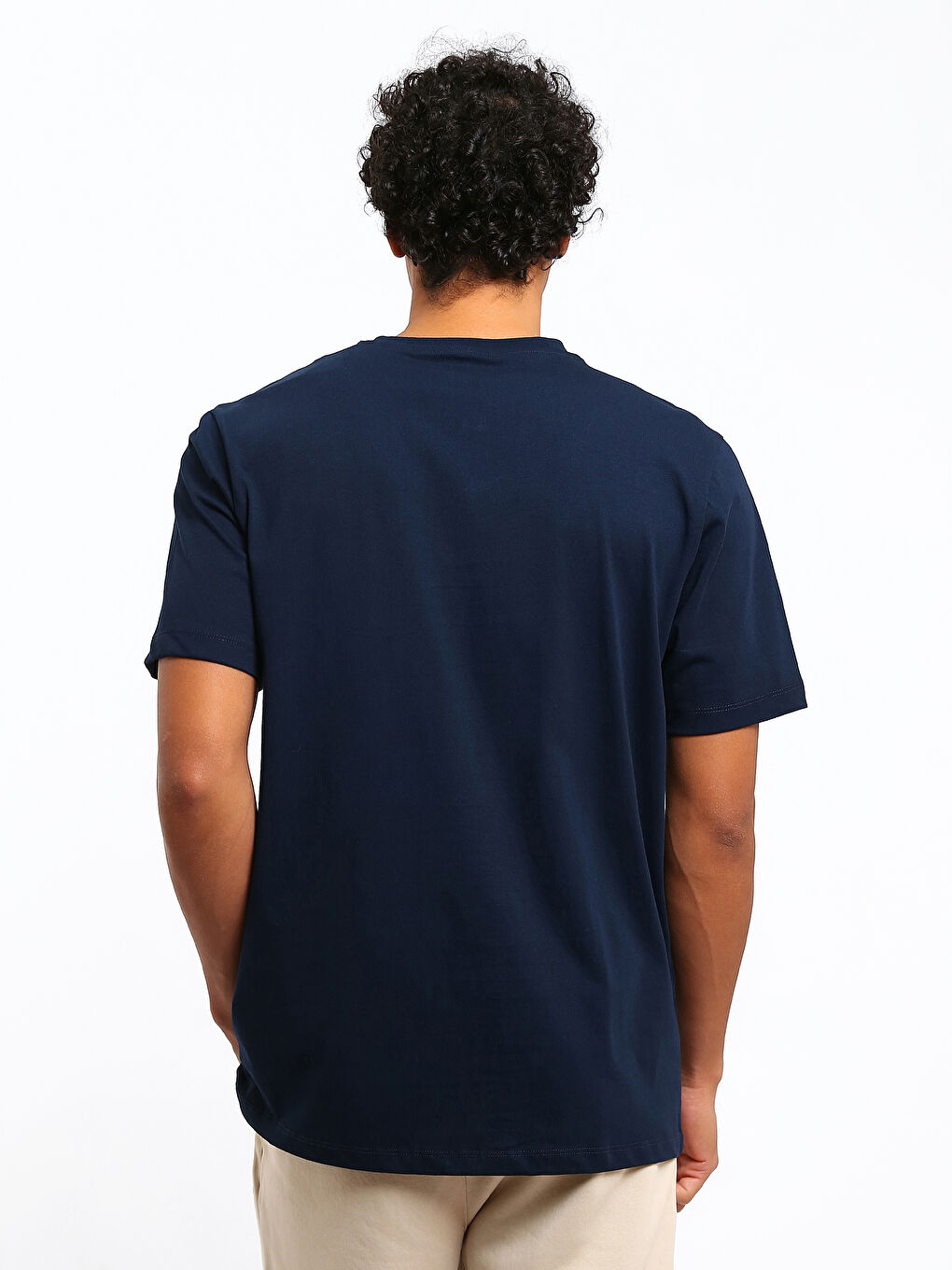 Haut de pyjama à manches courtes col rond pour hommes-4