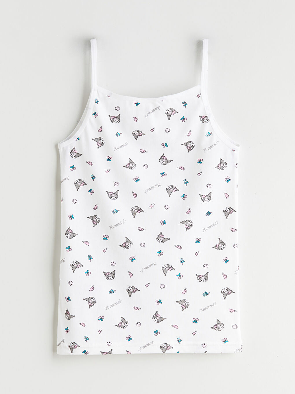 Square Collar Kuromi Printed Girls' Vest 2 Pack-4